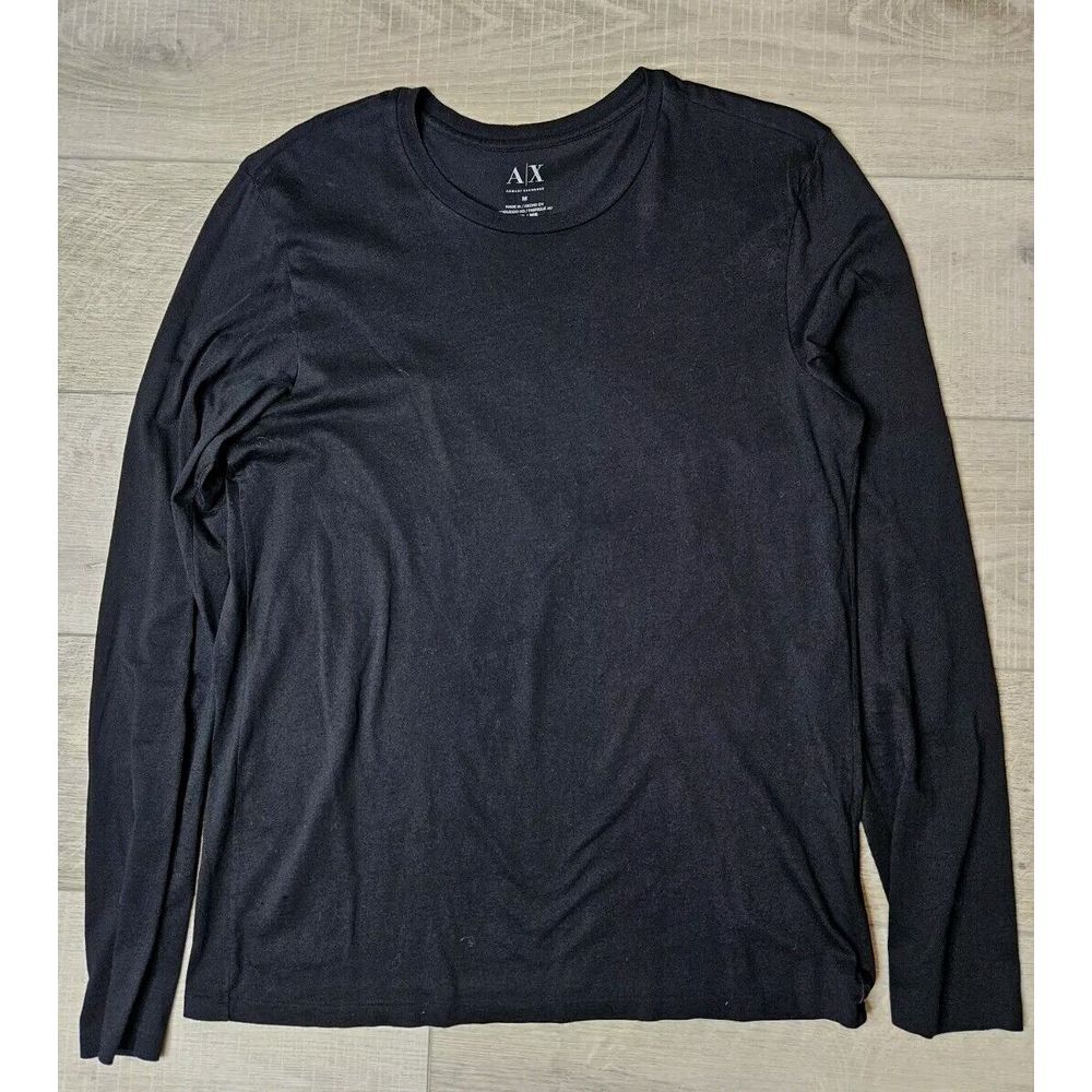 Armani Exchange Mens Longsleeve Tshirt Size Medium Black